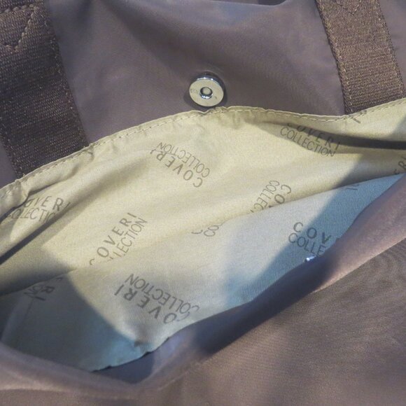 Coveri Collection Large Brown Nylon Travel Tote Bag – New with Tags (B2) - Picture 5 of 9
